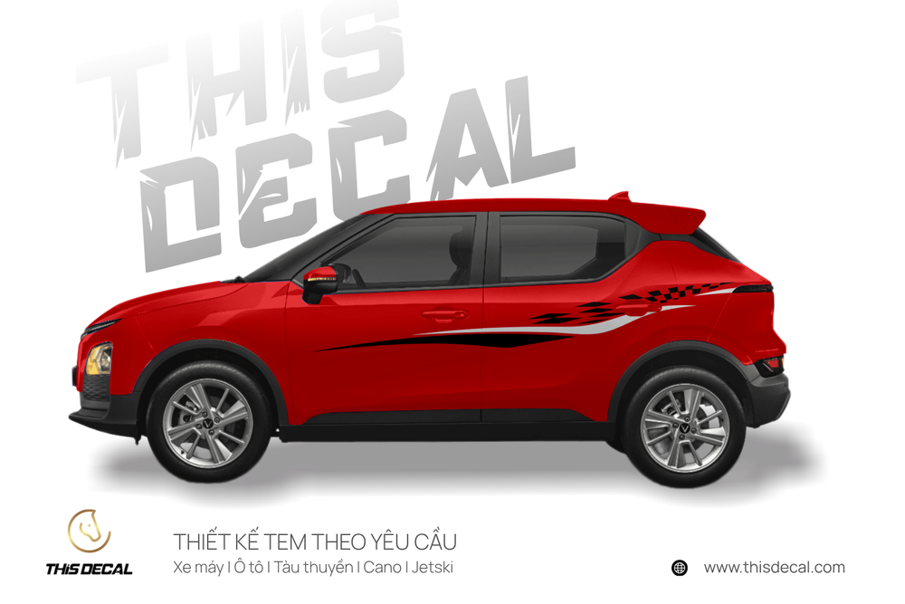 Tem xe VF5 họa tiết Tốc độ