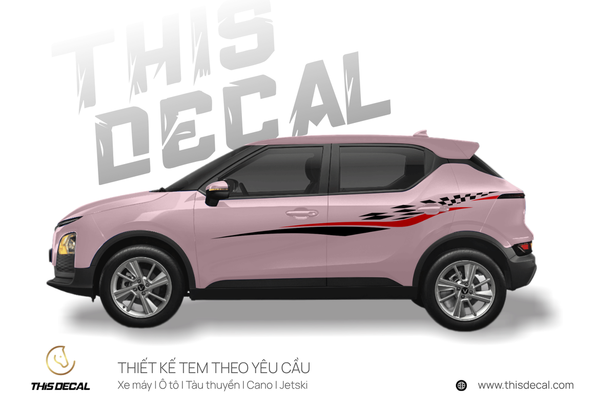 Tem xe VF5 họa tiết Tốc độ — ảnh 4