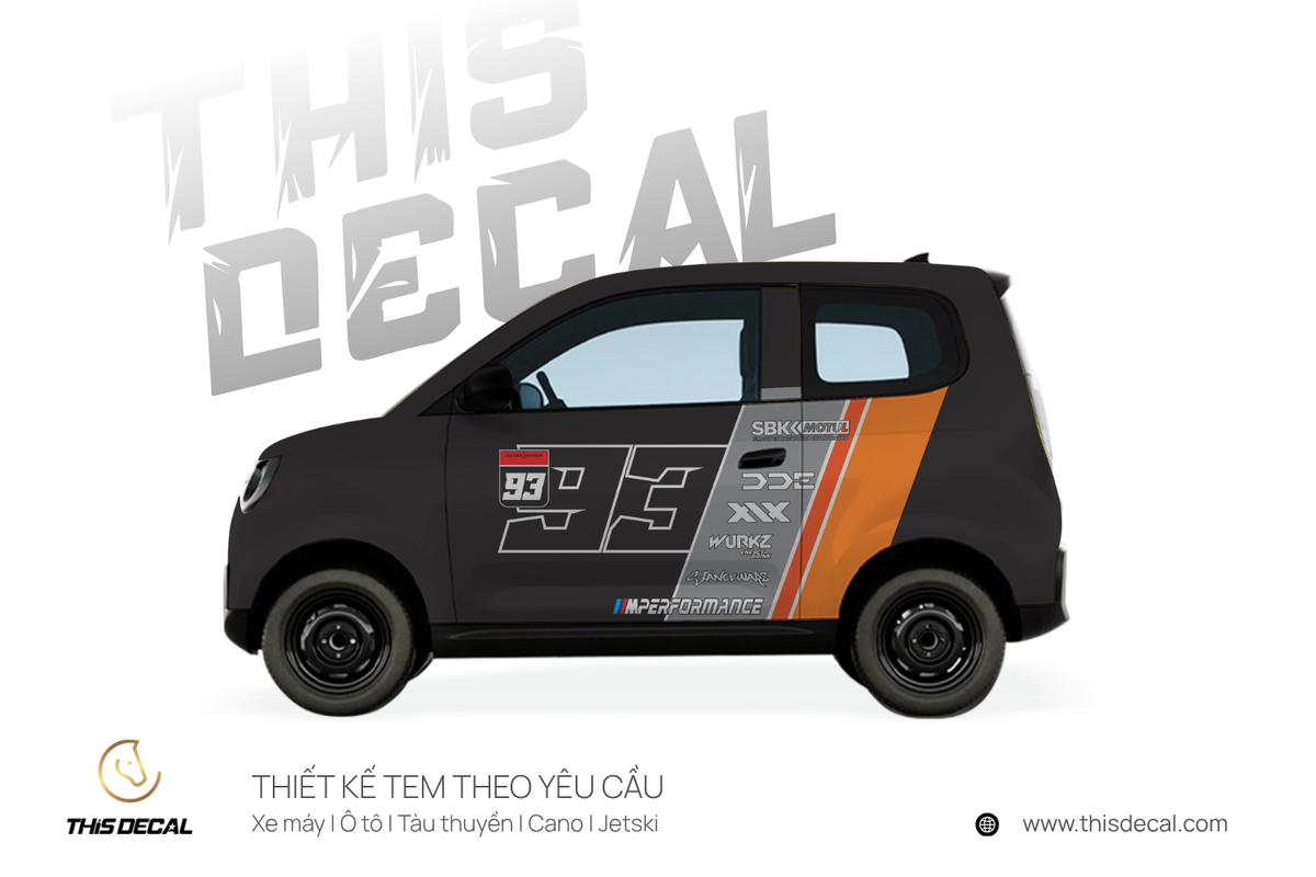 Tem xe VF2 họa tiết Racing 93 — ảnh 2