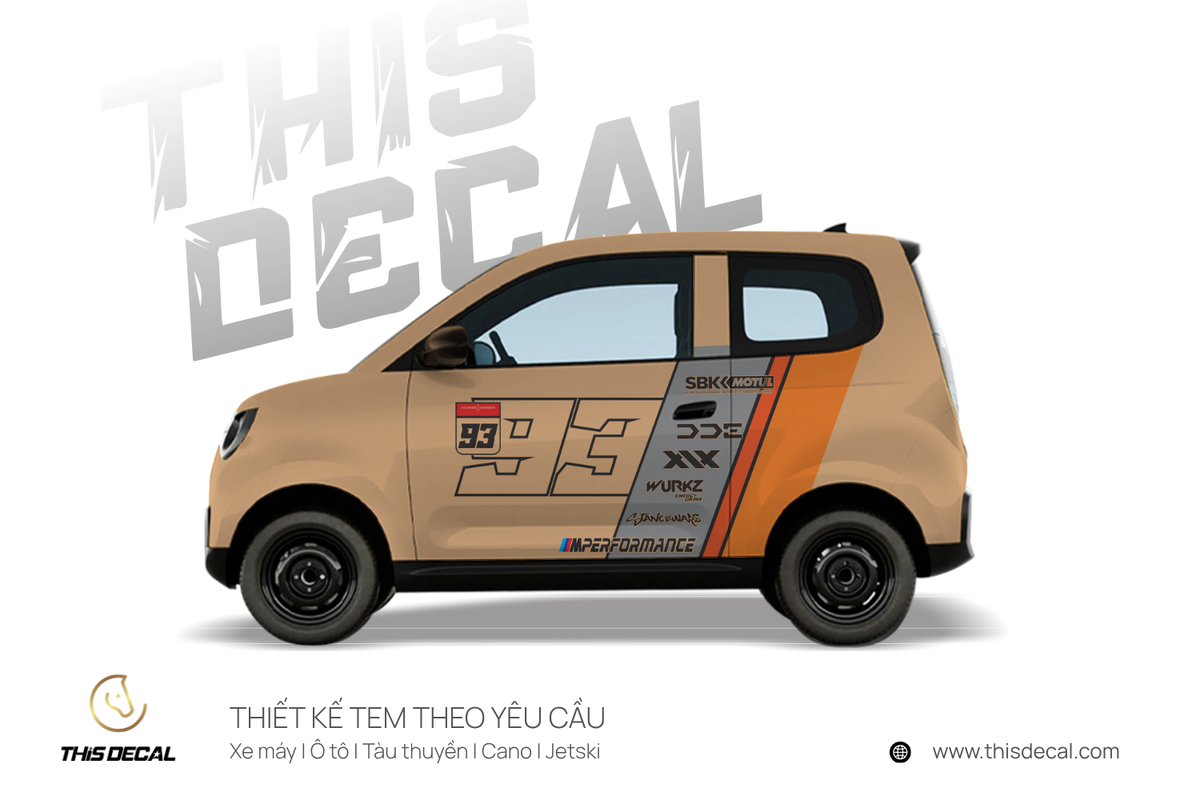 Tem xe VF2 họa tiết Racing 93 — ảnh 4
