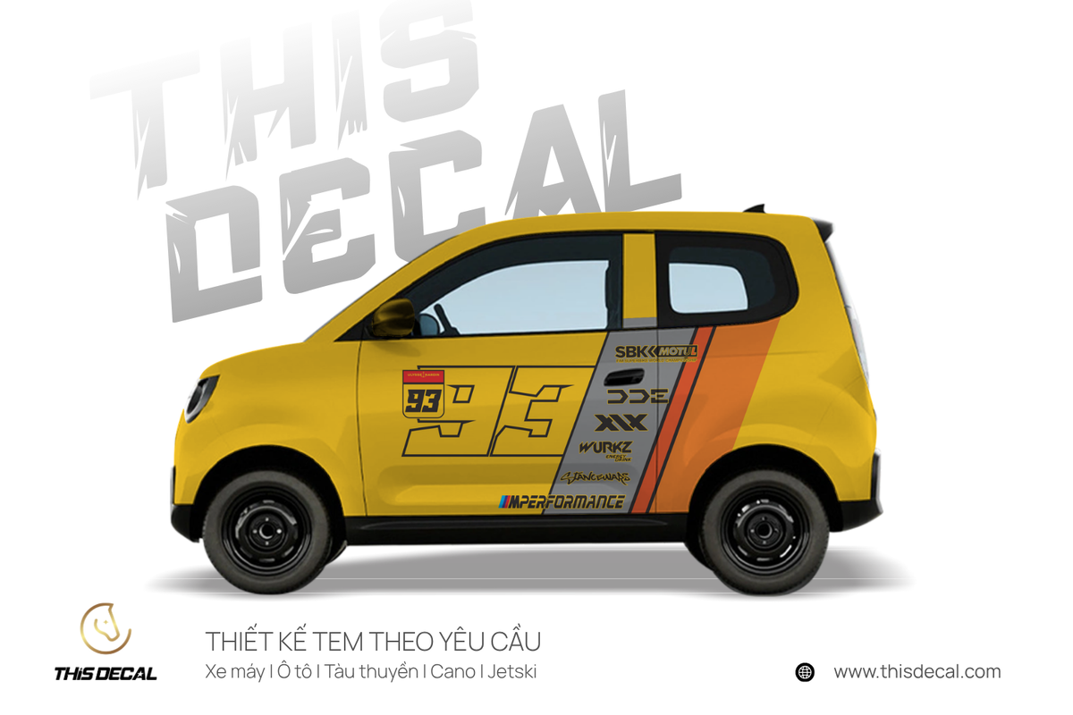 Tem xe VF2 họa tiết Racing 93 — ảnh 5