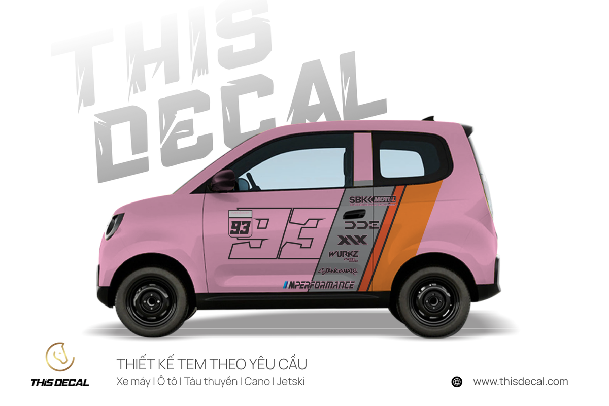 Tem xe VF2 họa tiết Racing 93 — ảnh 6