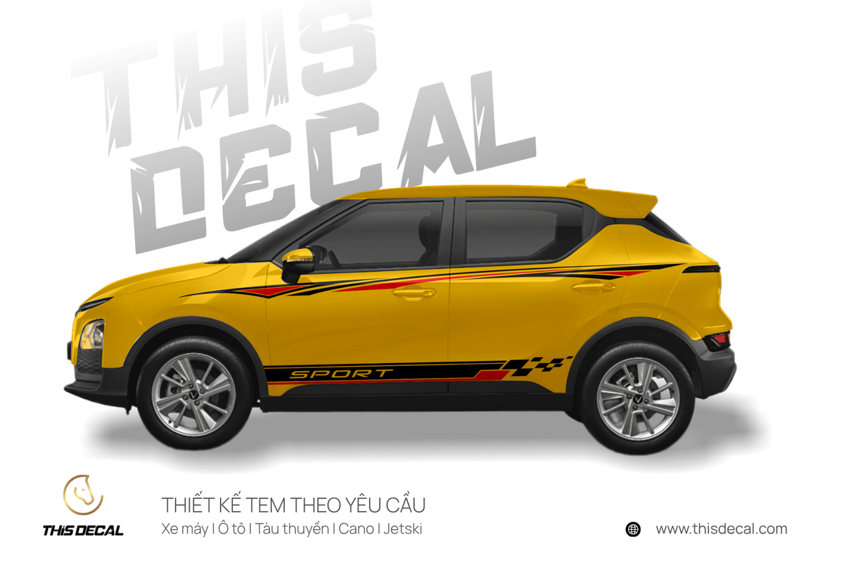 Tem xe VF5 họa tiết Sport Racing cá tính — ảnh 6