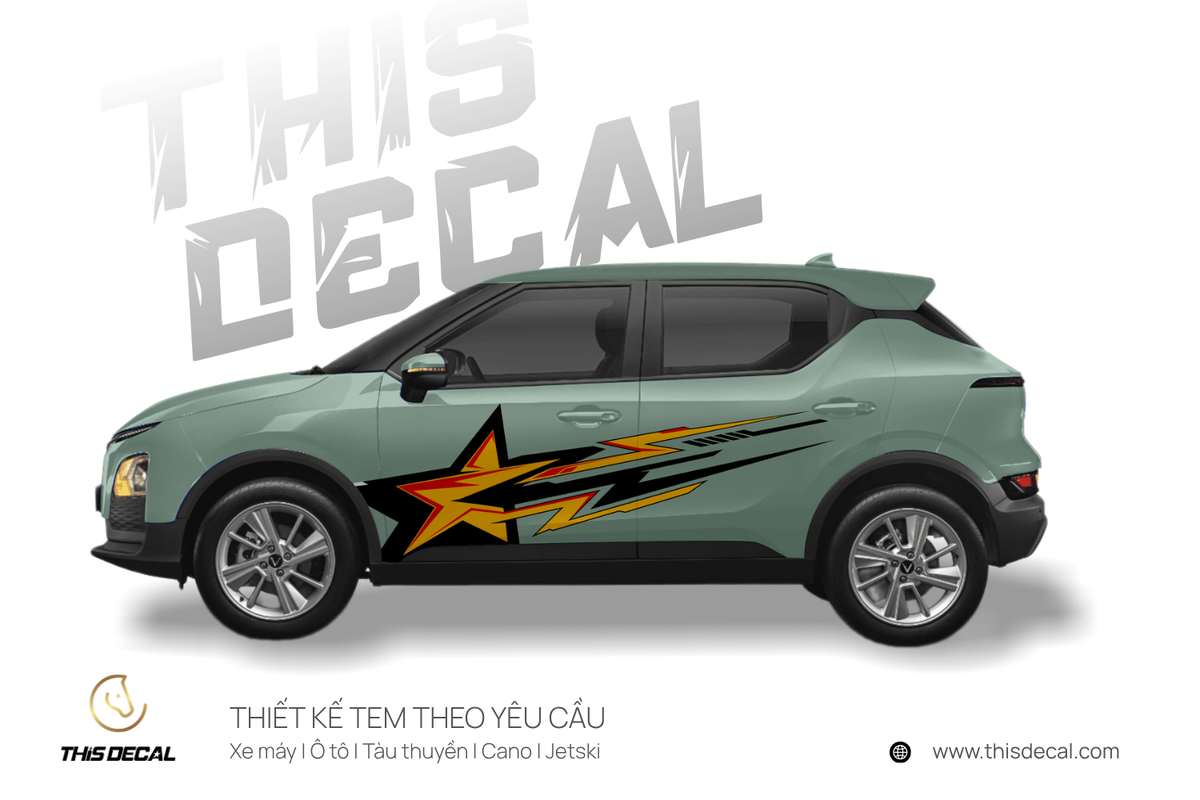 Tem xe VF5 họa tiết Ngôi sao tốc độ — ảnh 4