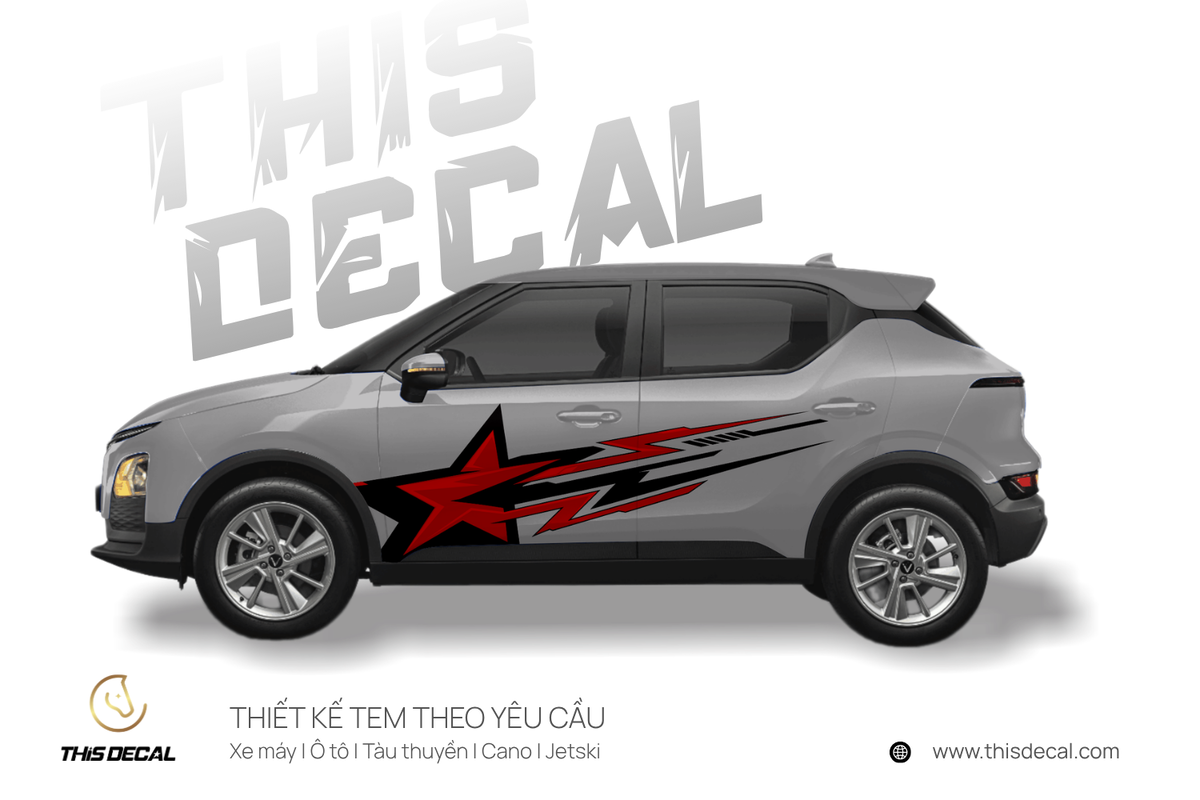 Tem xe VF5 họa tiết Ngôi sao tốc độ — ảnh 5