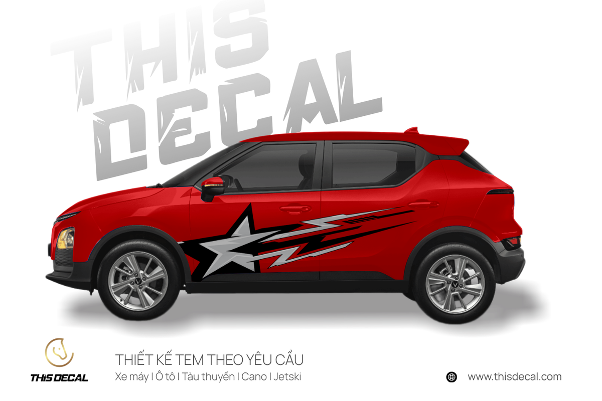 Tem xe VF5 họa tiết Ngôi sao tốc độ — ảnh 6