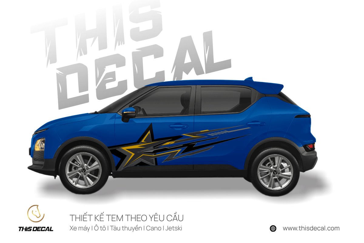 Tem xe VF5 họa tiết Ngôi sao tốc độ — ảnh 7