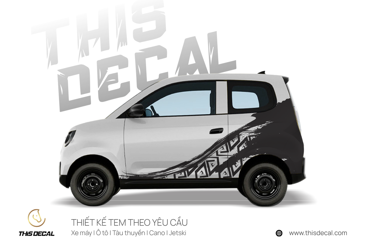 Tem xe VF2 họa tiết Nét cọ — ảnh 1