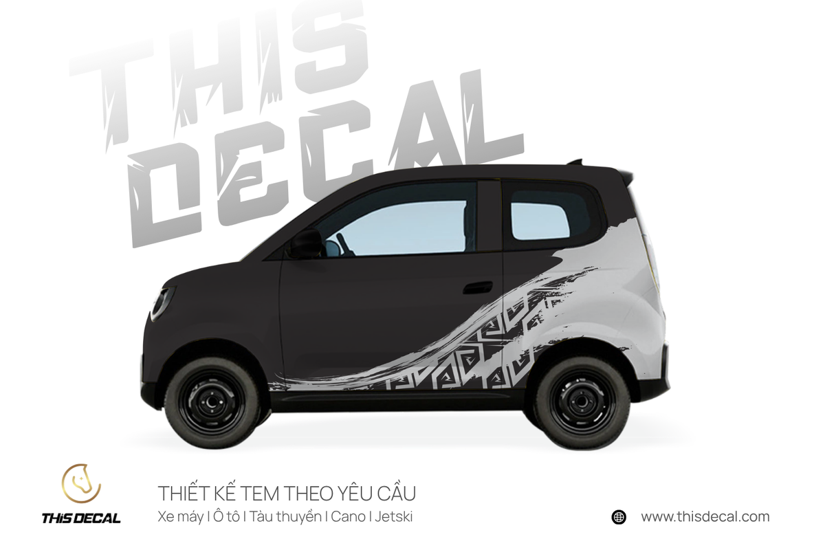 Tem xe VF2 họa tiết Nét cọ — ảnh 2