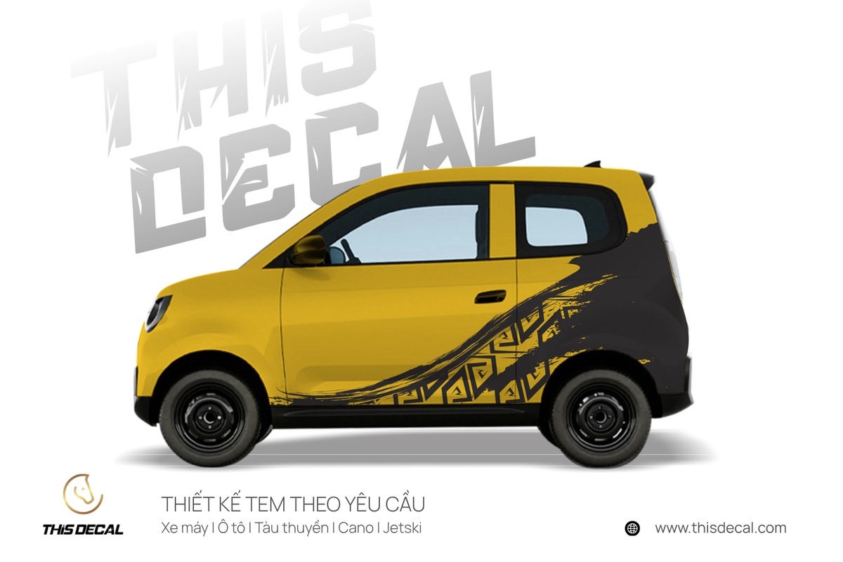 Tem xe VF2 họa tiết Nét cọ — ảnh 3