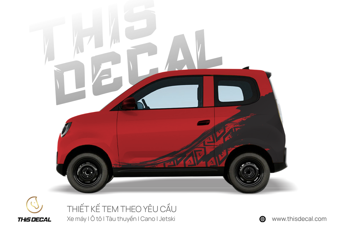 Tem xe VF2 họa tiết Nét cọ — ảnh 4