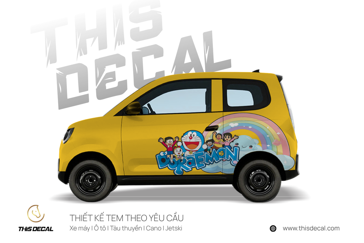 Tem xe VF2 họa tiết Doraemon — ảnh 1