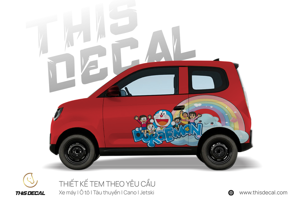 Tem xe VF2 họa tiết Doraemon — ảnh 5