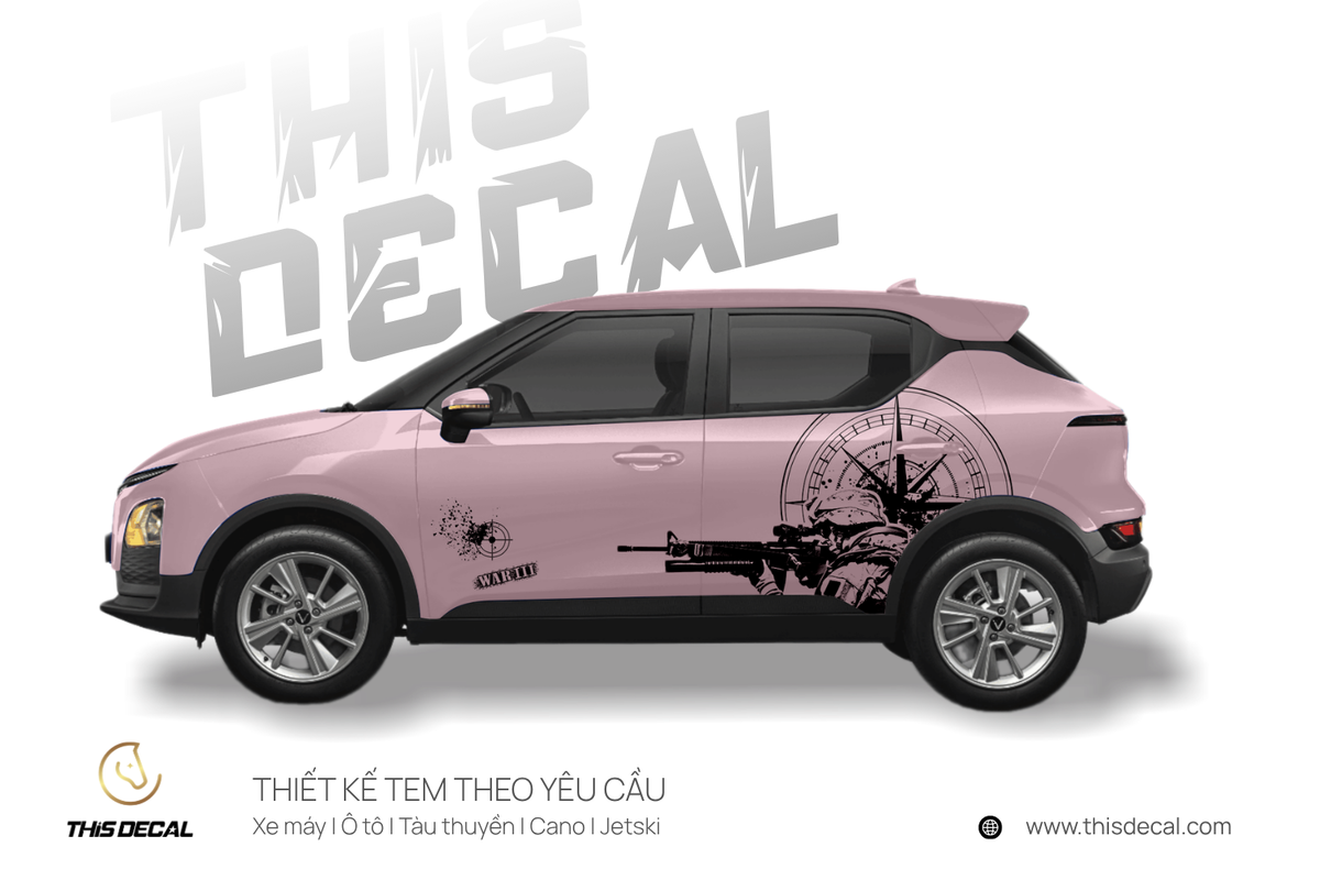 Tem xe VF5 họa tiết Người lính — ảnh 4