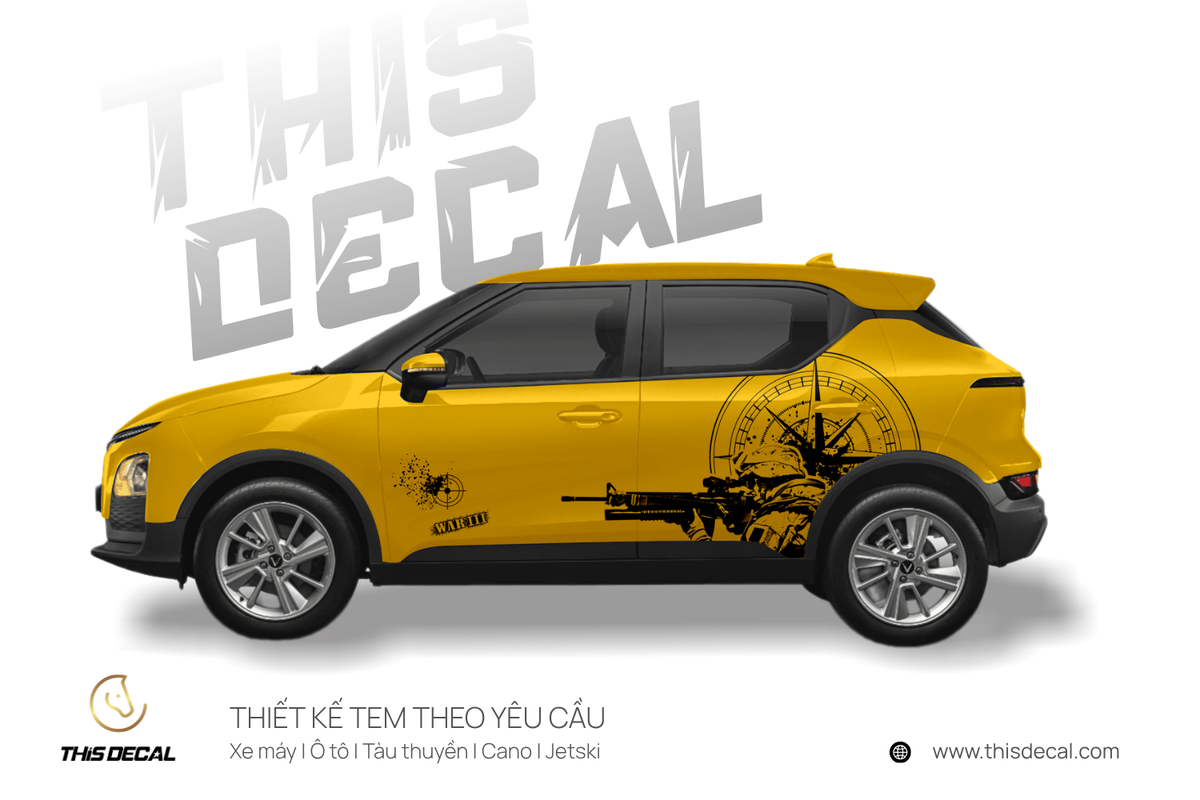 Tem xe VF5 họa tiết Người lính — ảnh 6
